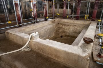 Un enorme complejo de baños termales en una lujosa casa privada, el último descubrimiento de Pompeya