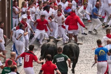 Primer encierro de San Fermín, en imágenes