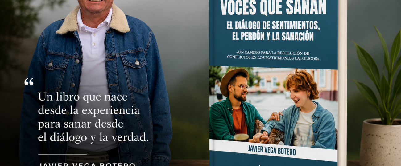 JAVIER VEGA BOTERO PROPONE SANAR EL AMOR CONYUGAL A TRAVÉS DE LA PALABRA EN «VOCES QUE SANAN»