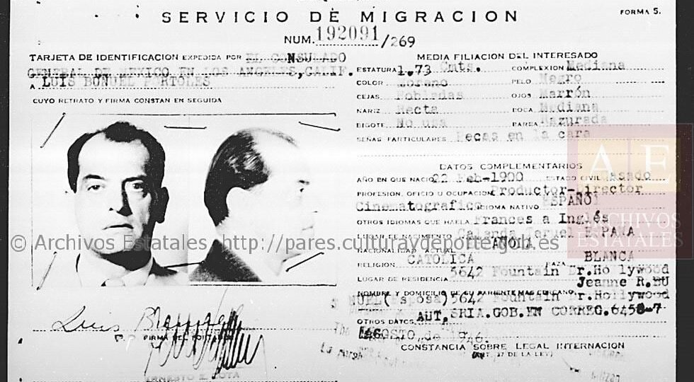 “Luis Buñuel: 1,73 de estatura, pecas en la cara”: el exilio español a América tras la Guerra Civil contado en 100.000 documentos