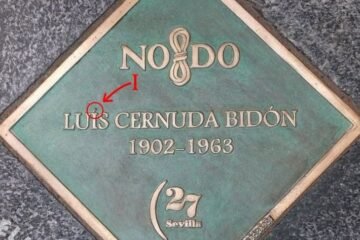 Sevilla corregirá las faltas de ortografía en la placa dedicada a Luis Cernuda