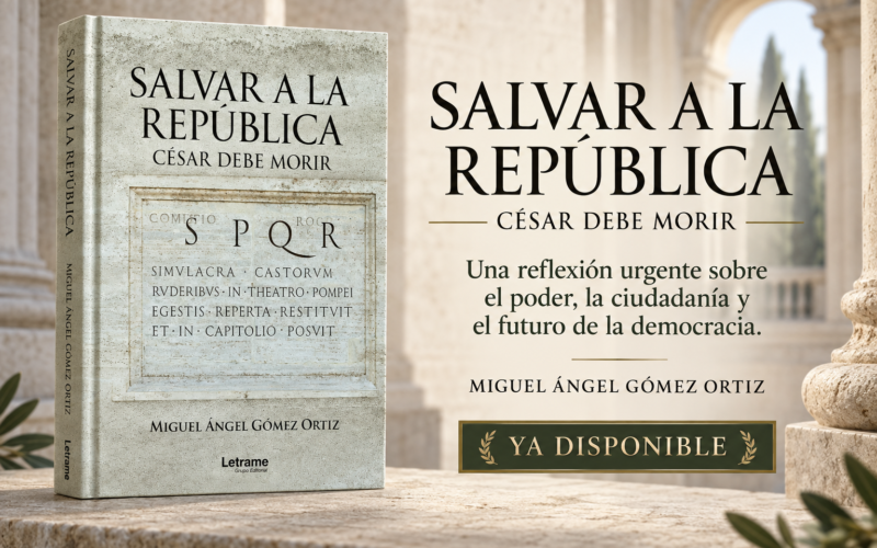 Miguel Ángel Gómez Ortiz reabre el asesinato de César en “Salvar a la República. César debe morir”